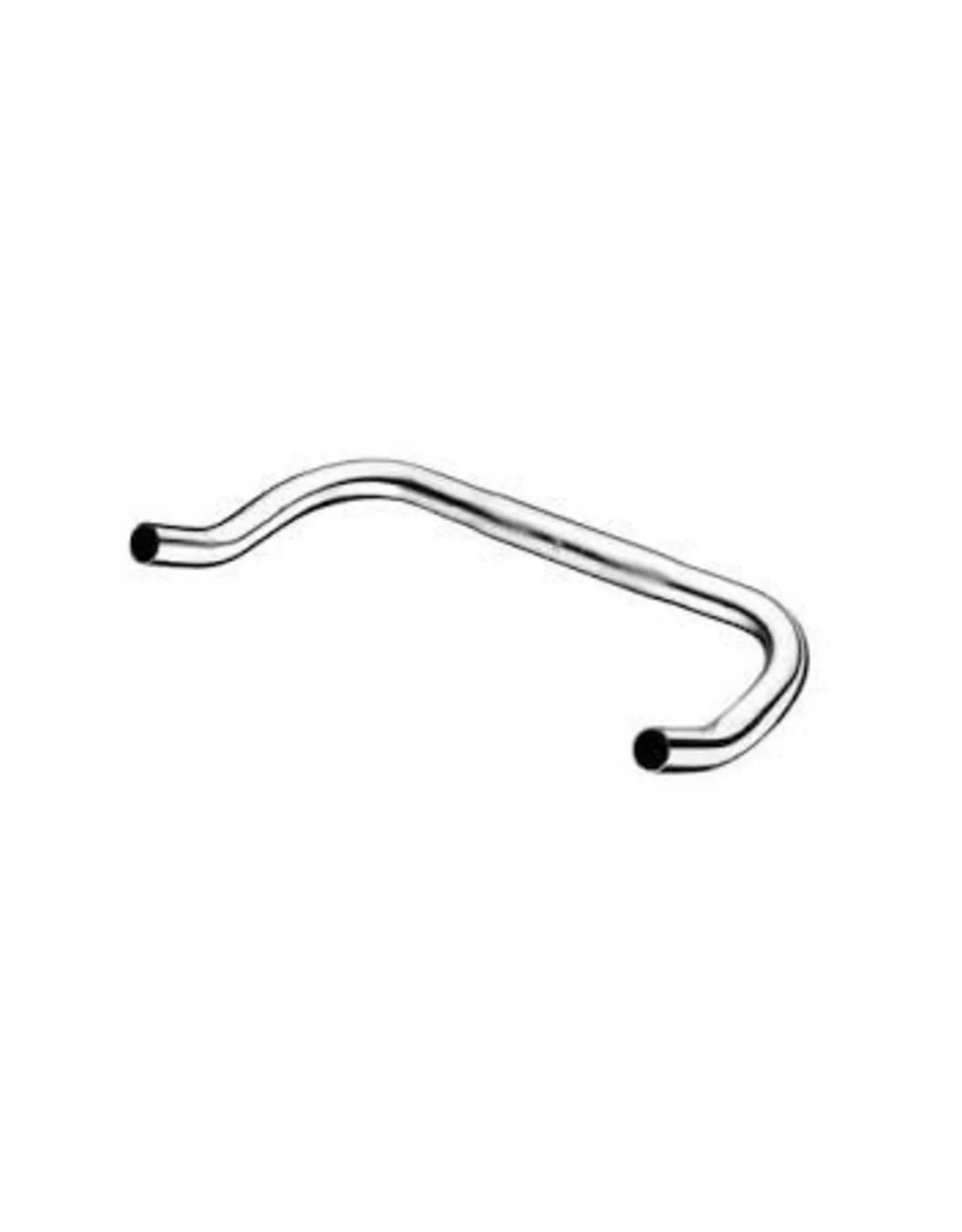 Zenzo Bull Horn Handlebar Silver 400Mm Clearance